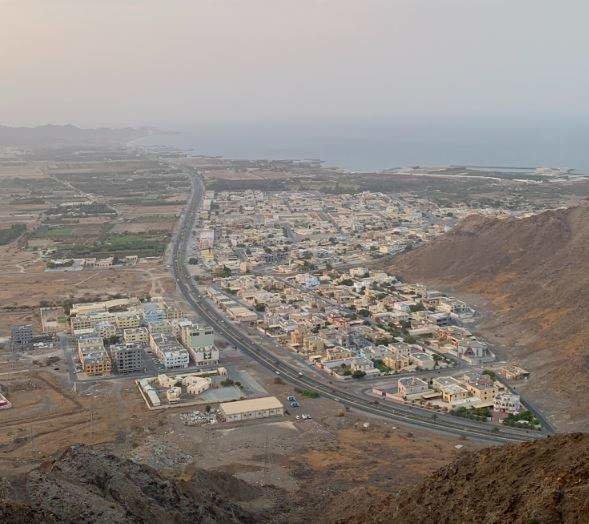 Una imagen de la zona de Dhadna en el emirato de Fujairah. (Twitter)