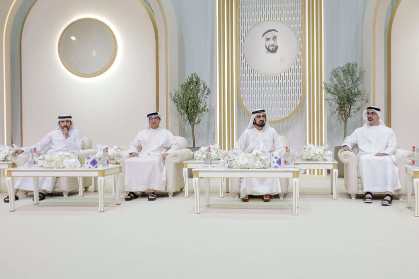 Una imagen de Dubai Media Office de la celebración de la boda real en Dubai.