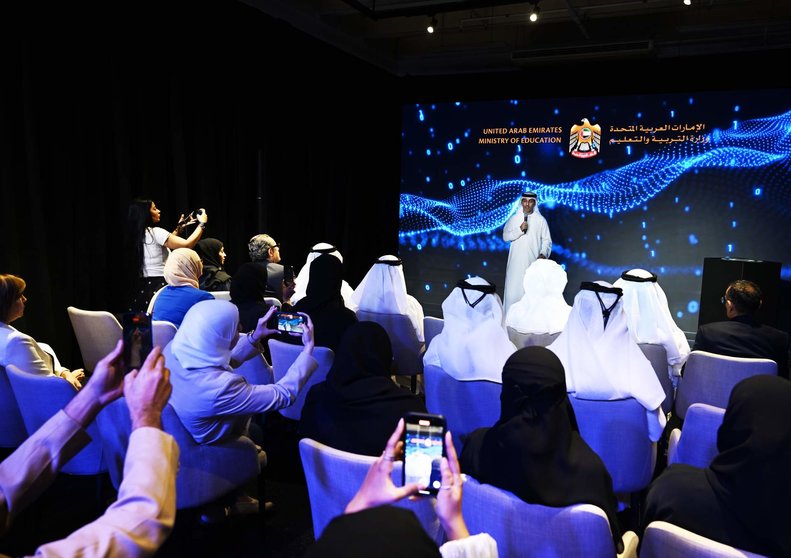 Un momento de la presentación del nuevo servicio digital en Abu Dhabi. (WAM)