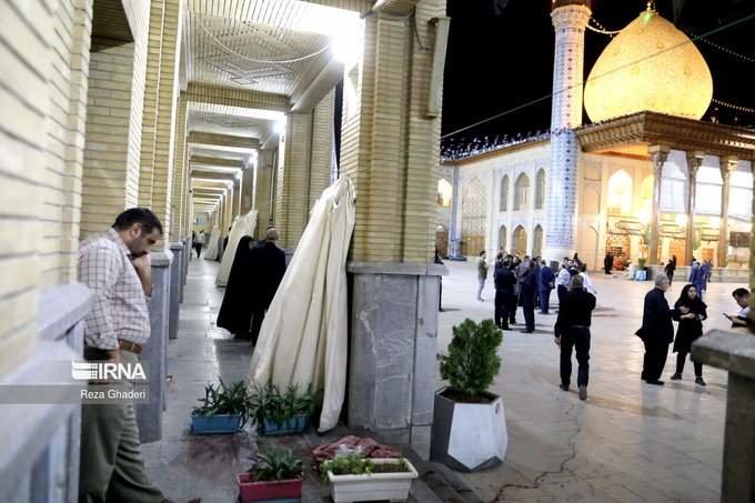 El lugar donde ocurrió el ataque en la ciudad iraní de Shiraz. (Irna)