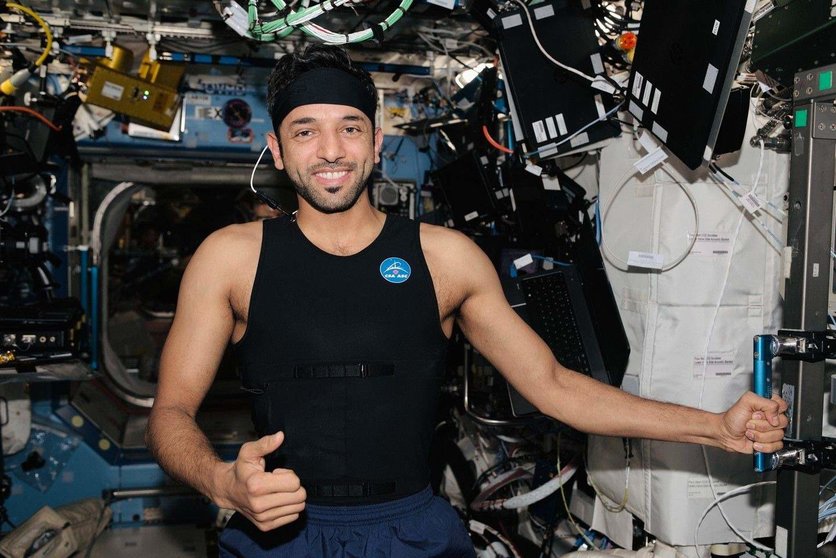 Sultán AlNeyadi en la Estación Espacial Internacional. (WAM)