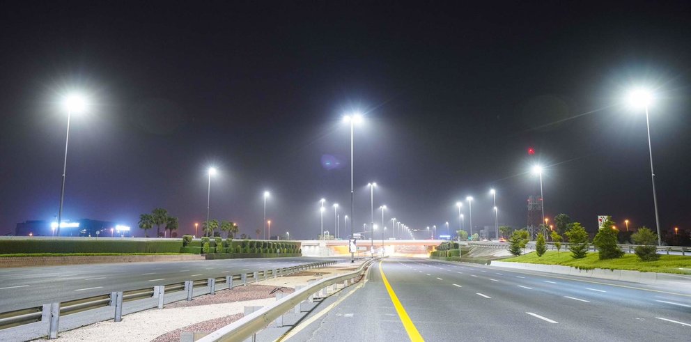 Iluminación en Dubai con luces LED. (RTA)