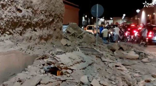 Una imagen de las consecuencias del terremoto en Marruecos. (Fuente externa)