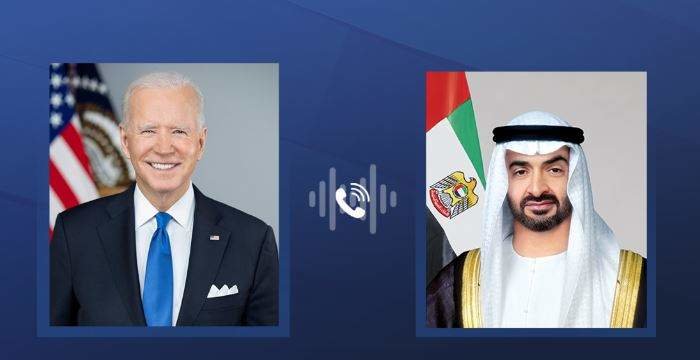 Los presidentes de Emiratos Árabes y Estados Unidos. (WAM)