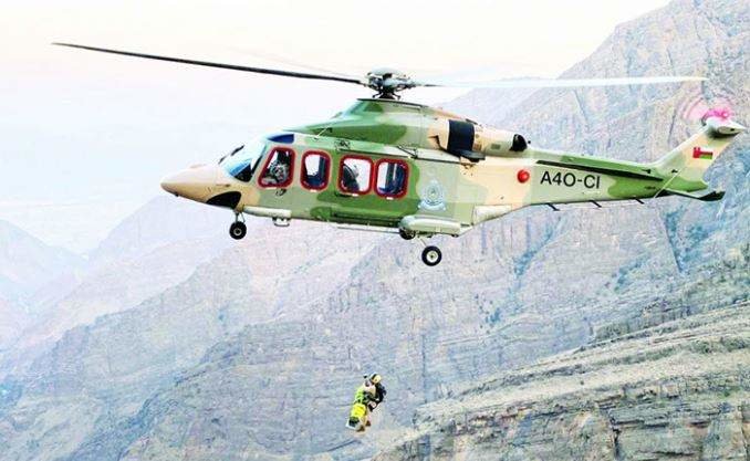 La mujer gravemente herida fue trasladada en helicóptero al hospital de Nizwa. (Fuente externa)