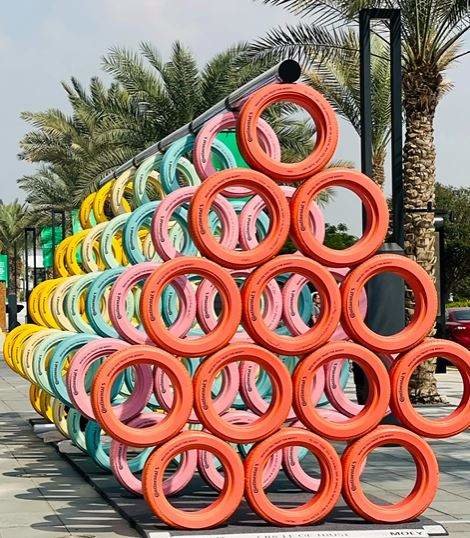 Una de las obras expuestas en Dubai's Design District. (Instagram)