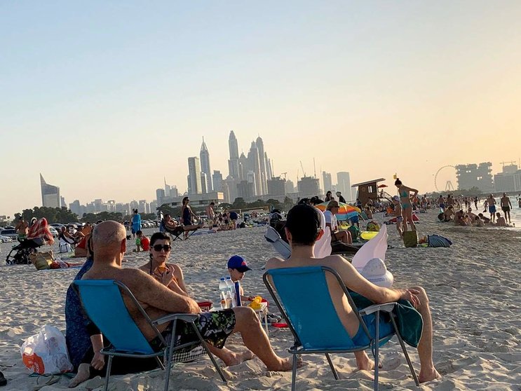 Una imagen de la playa secreta de Dubai. (EL CORREO)
