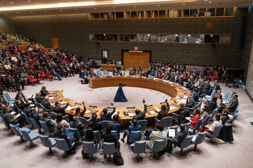 Una reunión del Consejo de Seguridad de la ONU. (WAM)