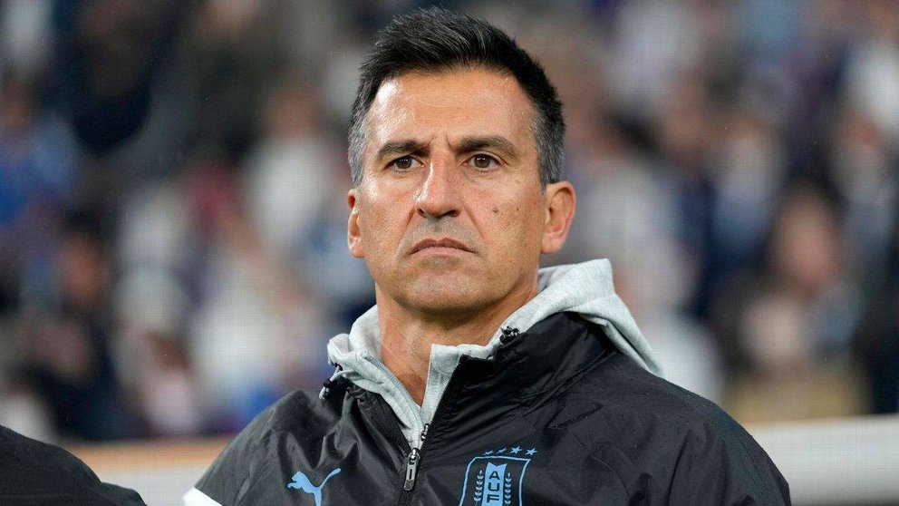 El entrenador uruguayo en una imagen de Twitter.
