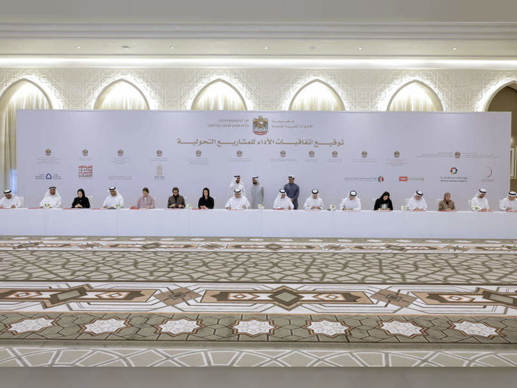 Una reunión en Abu Dhabi del Gabinete de Emiratos. (WAM)