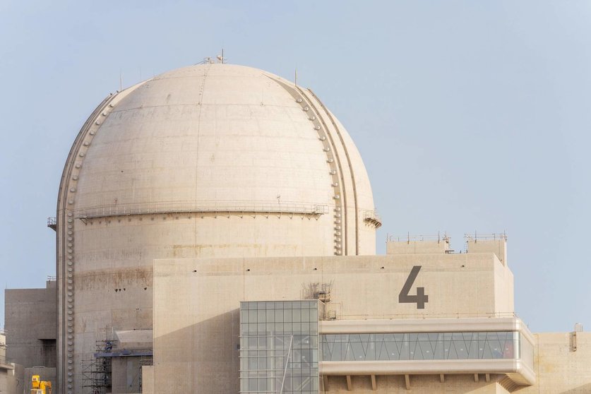 El cuarto reactor de la planta nuclear de Barakah. (WAM)