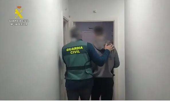 Una imagen difundida por la Guardia Civil española.