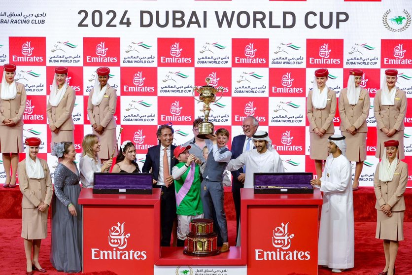 El vencedor de la Dubai World Cup 2024. (X)