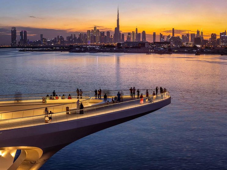 La plaza en Dubai Creek Harbour. (X)