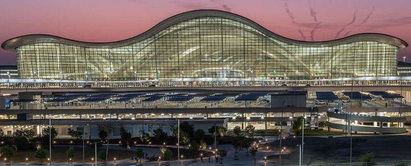 Una imagen del Aeropuerto Zayed en Abu Dhabi. (X)