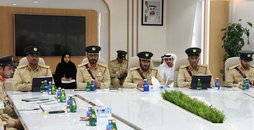 Un grupo de trabajo de la Policía de Dubai. (X)