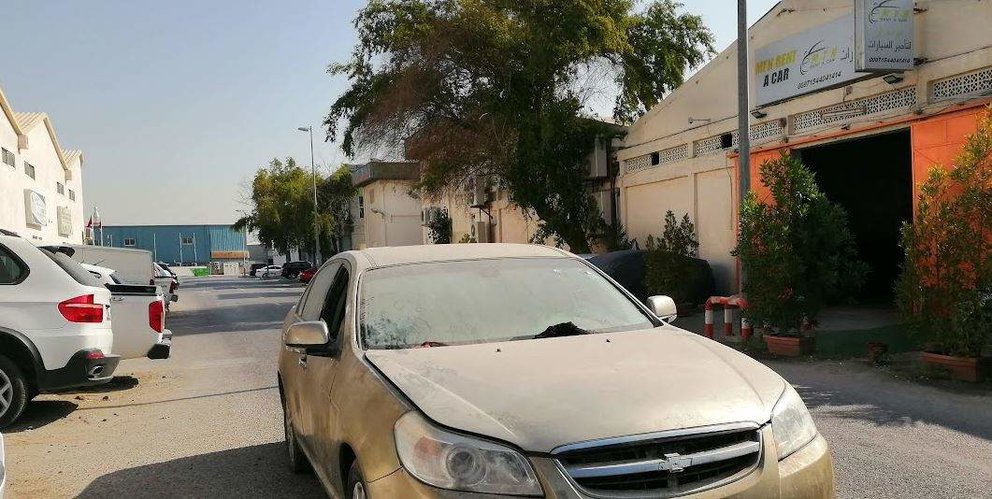 Un coche sucio en Dubai. (EL CORREO)