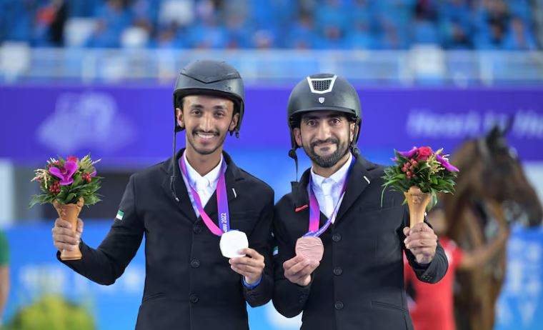 Omar Al Marzooqi, a la izquierda, y Abdullah Al Marri forman parte del equipo olímpico de EAU. (Fuente externa)