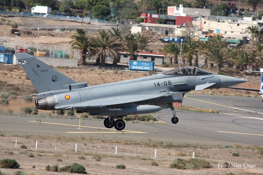 Eurofighter de las Fuerzas Aéreas españolas. (Fuente externa)