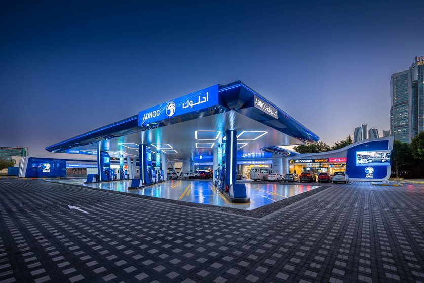 Una gasolinera de Adnoc. (WAM)