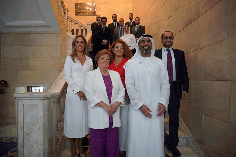 La delegación de EAU en el Tribunal de Cuentas en España.