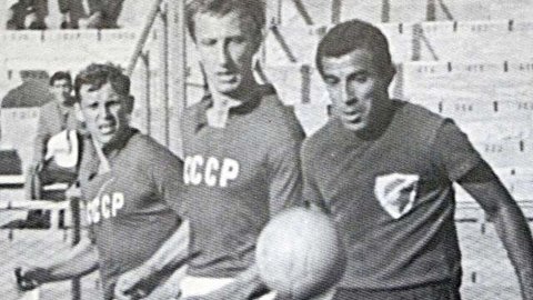 Marcos Coll en el partido contra la URSS en el Mundial de Chile 62. (Fuente externa)